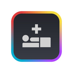 Obraz premium Hospital - Pictogram (icon) 