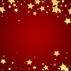 Magic stars vector overlay.  Gold stars scattered