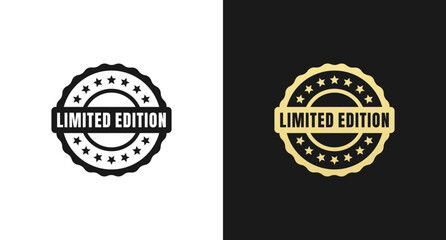 Limited edition label or Limited edition stamp vector isolated in flat style. The best Limited edition label for product packaging design element. Limited edition stamp vector isolated.