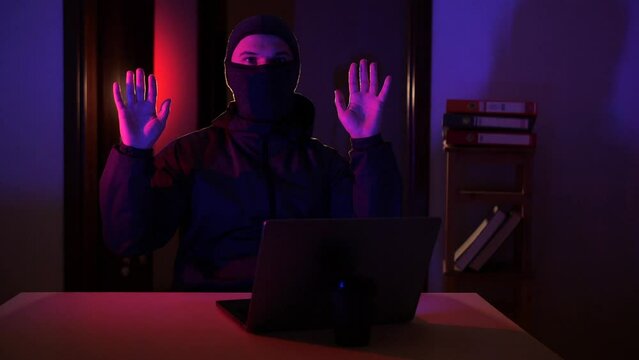 police arrest hacker at crime scene