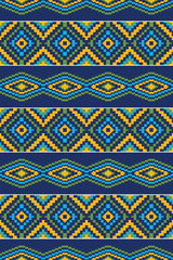 Tribal seamless pattern. Geometric African, Aztec ornament.