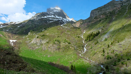 Obraz premium Alpen in Frankreich - Route des Grandes Alpes