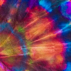 Crédence de cuisine en verre imprimé Mélange de couleurs Traditional Tie Dye Pattern. Tie Spiral