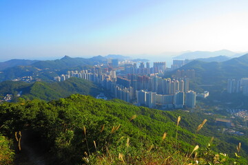 the cityscape of TKO Town, Hong Kong 1 Dec 2013