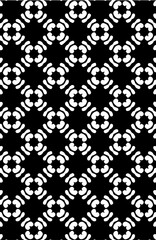 Fototapeta premium Modern seamless geometric hexagon shapes repeated pattern design vector element in black color 