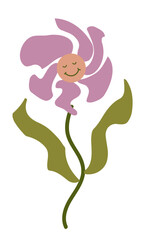 Graphic Svg elements boho style flowers peace love 70s 