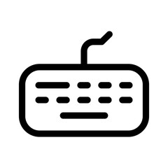 keyboard icon or logo isolated sign symbol vector illustration - high quality black style vector icons