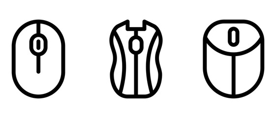 mouse icon or logo isolated sign symbol vector illustration - high quality black style vector icons