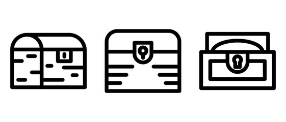 treasure icon or logo isolated sign symbol vector illustration - high quality black style vector icons
