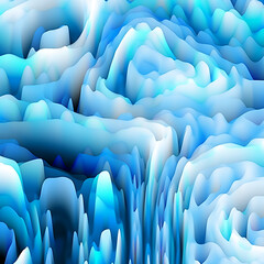Obraz premium Visually three dimensional attractive backdrop suitable in layouts on art, illustration and design. Digital flowers series