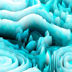 Obraz premium Visually three dimensional attractive backdrop suitable in layouts on art, illustration and design. Digital flowers series