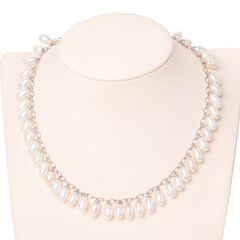 white pearl necklaces