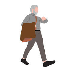 Bussiness man walking ,good for graphic design resource