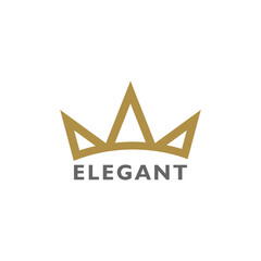  Crown elegant logo isolated on transparent background