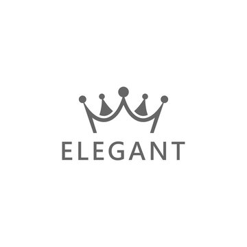  Crown elegant logo isolated on transparent background