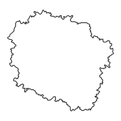 Kuyavian Pomeranian Voivodeship map, province of Poland. Vector illustration.