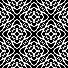 Fototapeta na wymiar Black and white abstract patterns.Seamless monochrome repeating pattern for web page, textures, card, poster, fabric, textile.