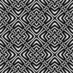 Black and white abstract patterns.Seamless monochrome repeating pattern for web page, textures, card, poster, fabric, textile.