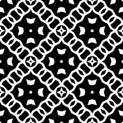 Black and white abstract patterns.Seamless monochrome repeating pattern for web page, textures, card, poster, fabric, textile.