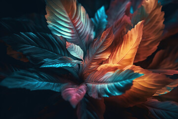 colored leaves