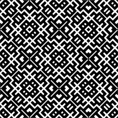 Black and white abstract patterns.Seamless monochrome repeating pattern for web page, textures, card, poster, fabric, textile.