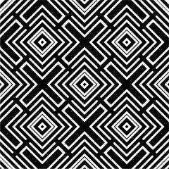 Black and white abstract patterns.Seamless monochrome repeating pattern for web page, textures, card, poster, fabric, textile.