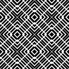 Black and white abstract patterns.Seamless monochrome repeating pattern for web page, textures, card, poster, fabric, textile.
