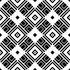 Black and white abstract patterns.Seamless monochrome repeating pattern for web page, textures, card, poster, fabric, textile.