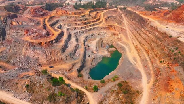 Emissions may appear as visible plumes of exhaust rising from the quarry site. Dust suppression systems and emission controls can help to mitigate the environmental impact of quarrying on air quality.