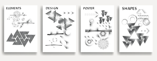 Contemporary composition .Modern minimal posters .Linear design . Trendy background . Vector illustration