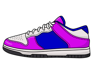 Sneaker shoe sport vector illustration