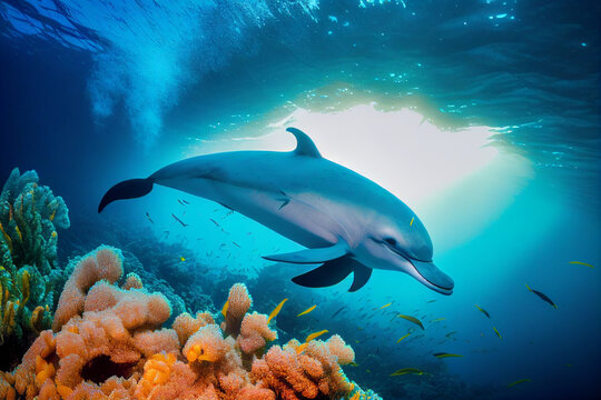 Dolphins Under Water - Images et vidéos libres de droits | Adobe Stock