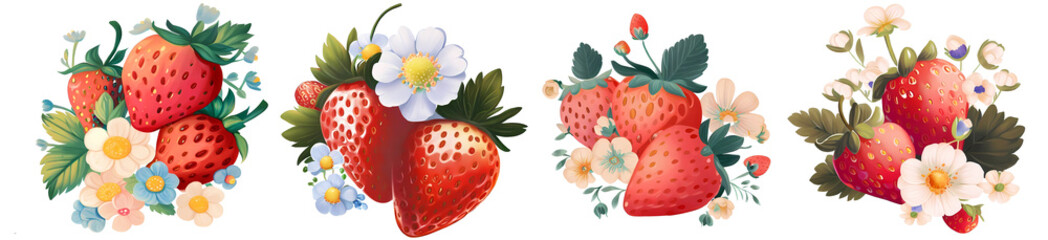 Strawberries. Generative AI.