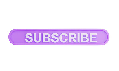 3d rendering Subscribe icon, subscribe to channel, blog.
