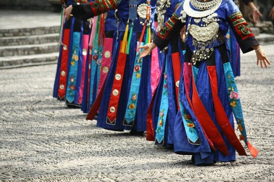The dancing colour of Miao tribe