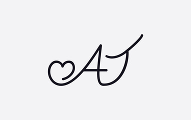 Heart Logo icon symbol design with Letter. Love font circle sign. love logo and heart font design symbol