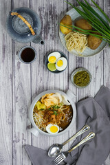 noodle soup served in bowl
