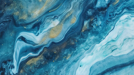 Obraz premium Natural blue marble texture background. Based on Generative AI