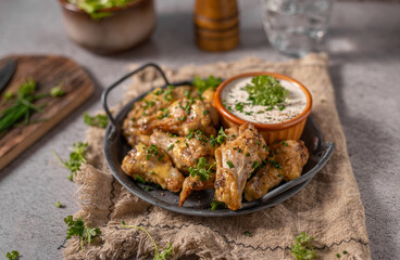 Fried Parmesan Chicken Wings