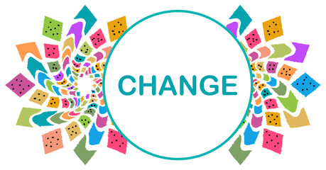 Change Colorful Circular White Text