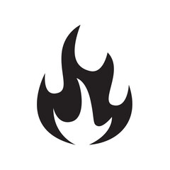 Vector illustration of a burning fire