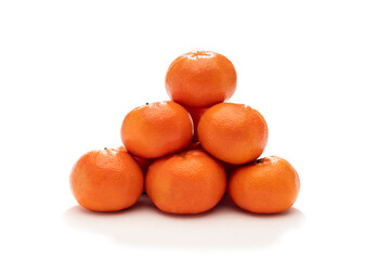tangerines isolated on white background