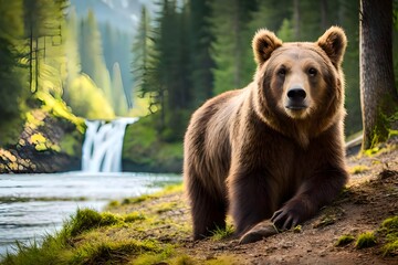 brown bear in the forest