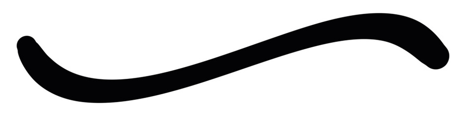 Abstract wavy thin line. Squiggle elements banner. Pattern with scribble, wiggle and undulate. Vector isolated illustration