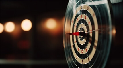 darts on target