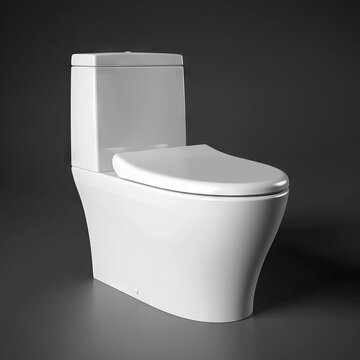 Unique modern toilet commode in white background dynamic lighting, hyper - detailed, hyper - realistic " ai generator "