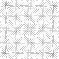 Vector seamless pattern. Modern stylish texture. Monochrome, linear abstract background.