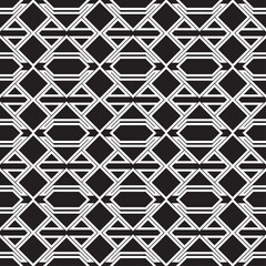 Vector seamless models. Modern stylish texture. Composition from regularly repeating geometrical element. Monochrome, simple. Vector illustrations.