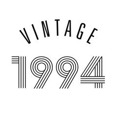 1994 vintage retro t shirt design, vector