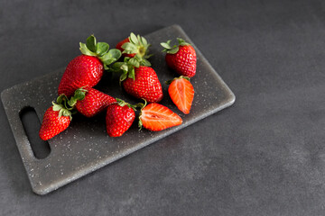 strawberries on a plate